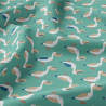 Printed Cotton NELSCOTT Lagoon / Sandy